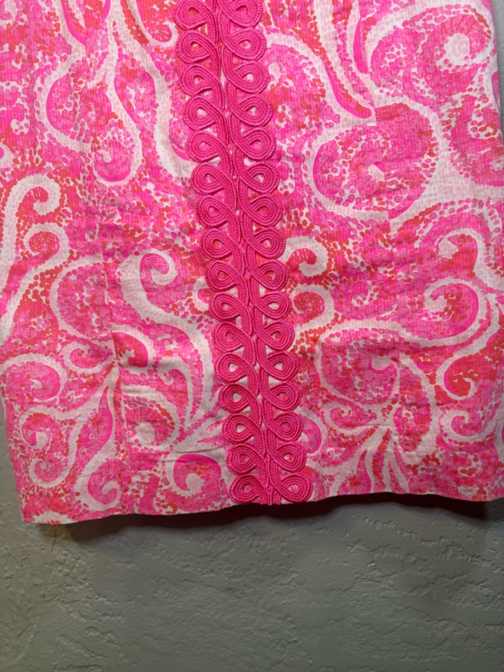 Lilly Pulitzer Ryder Pink Pout PBJ Print Lace Front Shift Dress - Picture 4 of 9